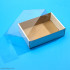 Коробка самосборная с прозрачной крышкой 16*11,5*4,5 см.